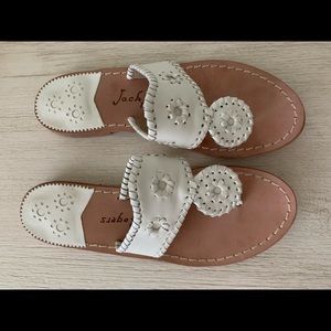 White Jack Rogers sandals size 6